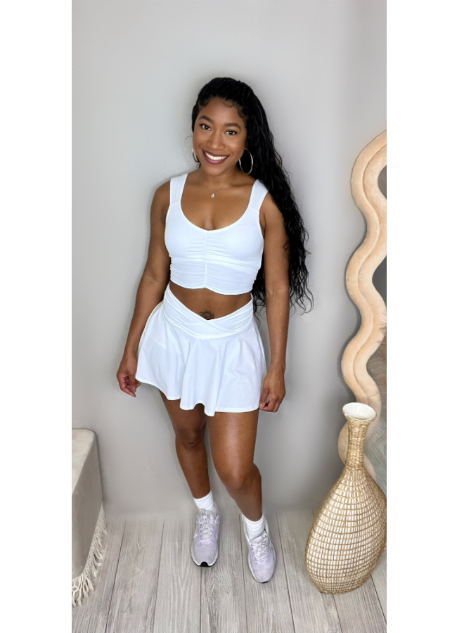 White athletic skort J La Boutique