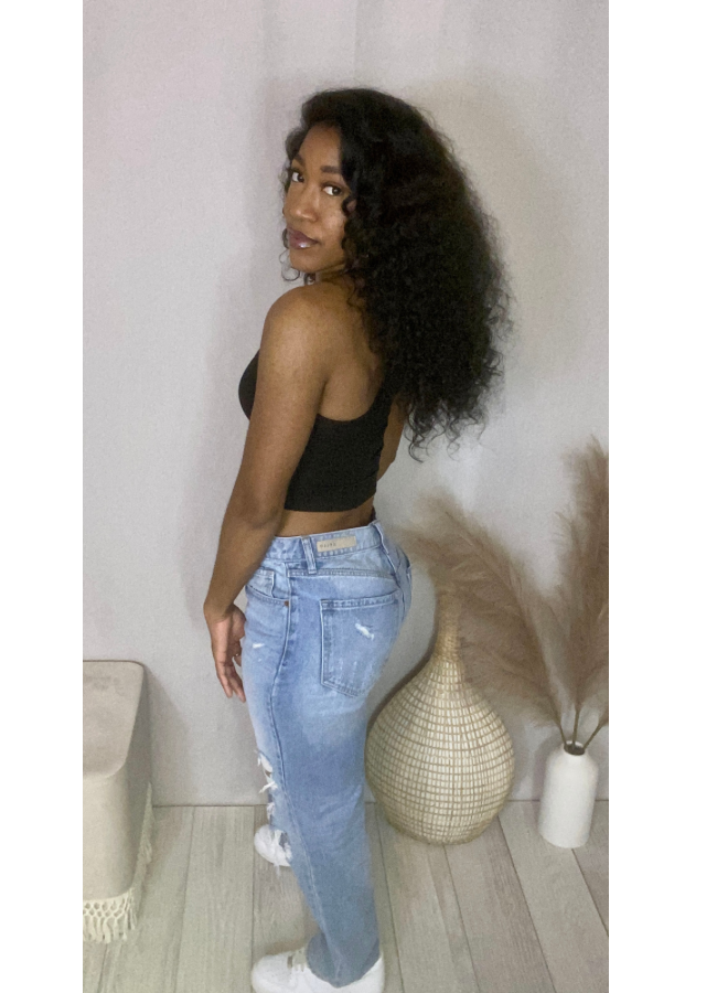 Black crop top