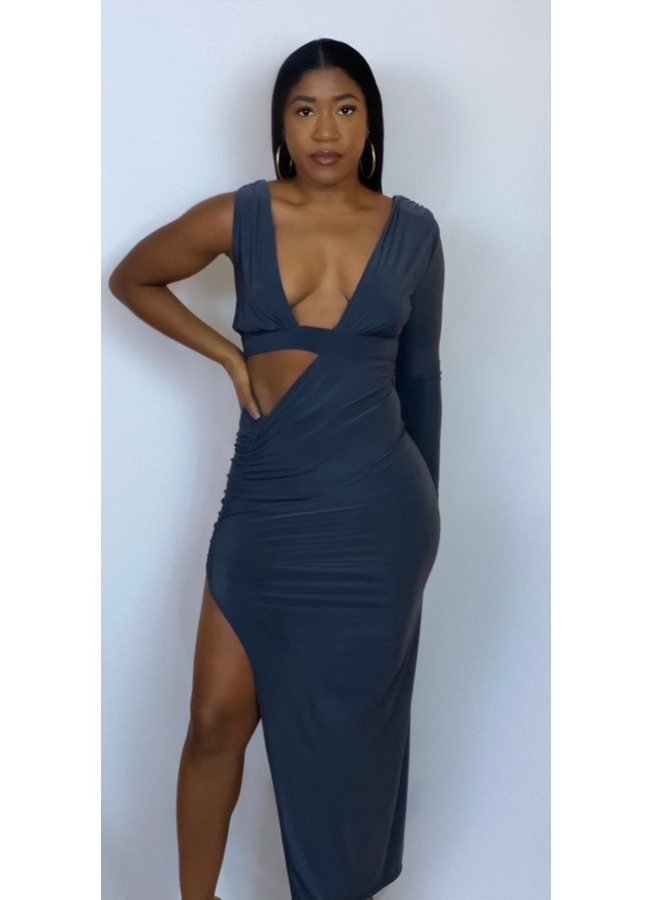 Grey maxi dress