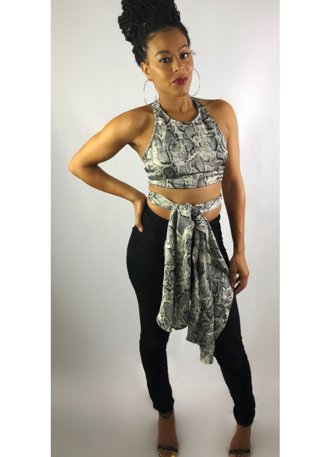 Snakeskin blouse