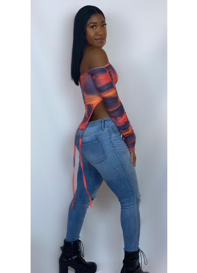 Colorful crop top
