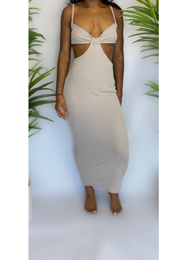 Tan maxi dress