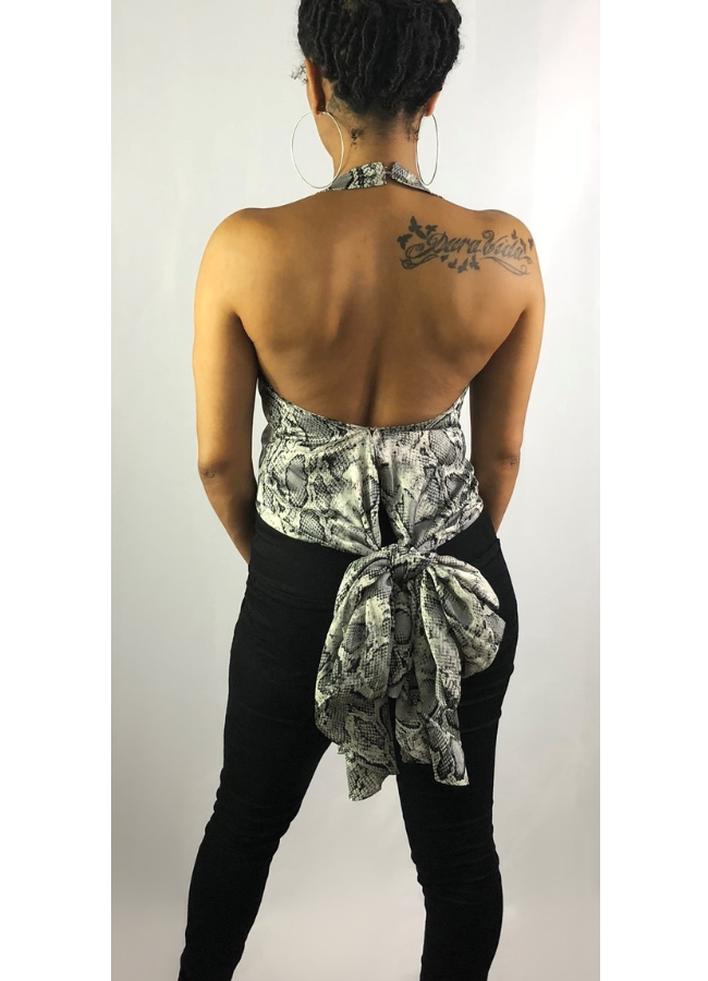Snakeskin blouse