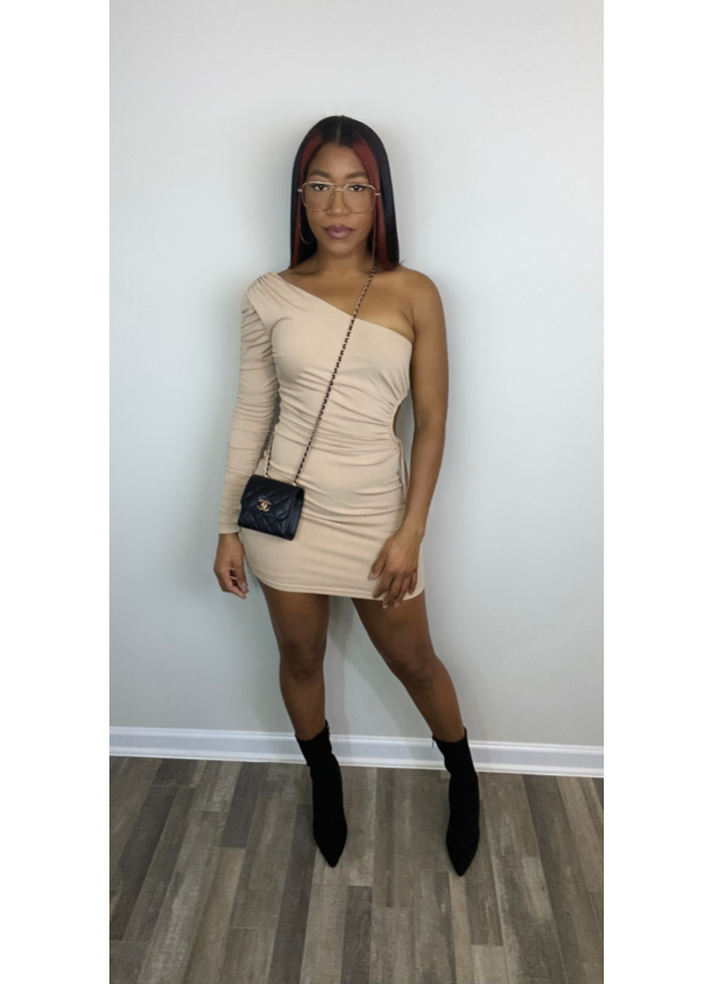 Black and best sale tan dress