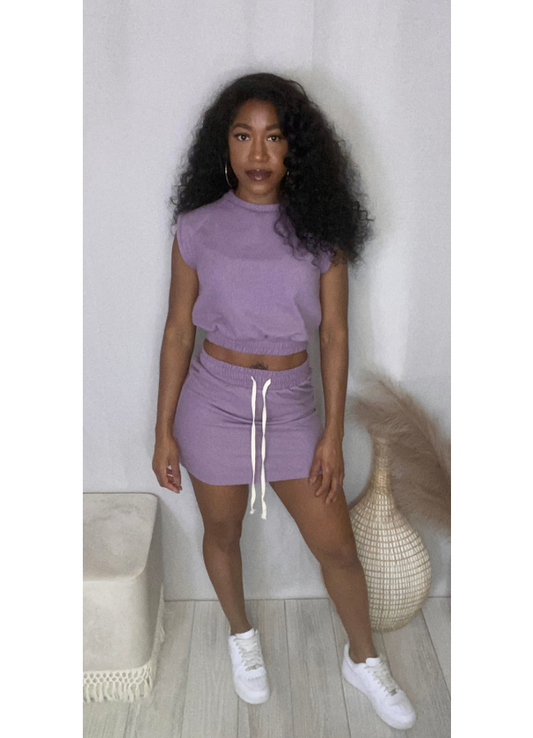 Lavender skirt set